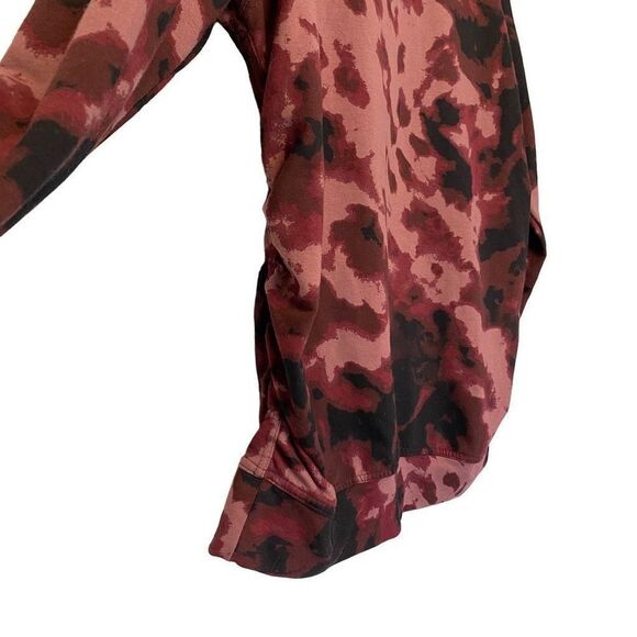 Isabel Maternity Small Purple Tie Dye Sweatshirt Cinched Sides Loungewear - Picture 6 of 10